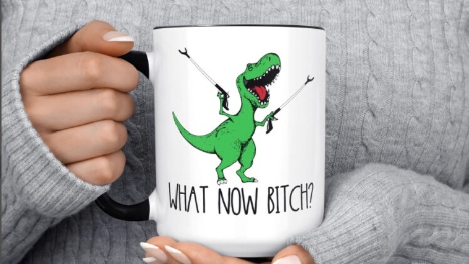 dinosaur funny mug