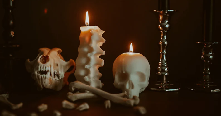 Bone shaped candles